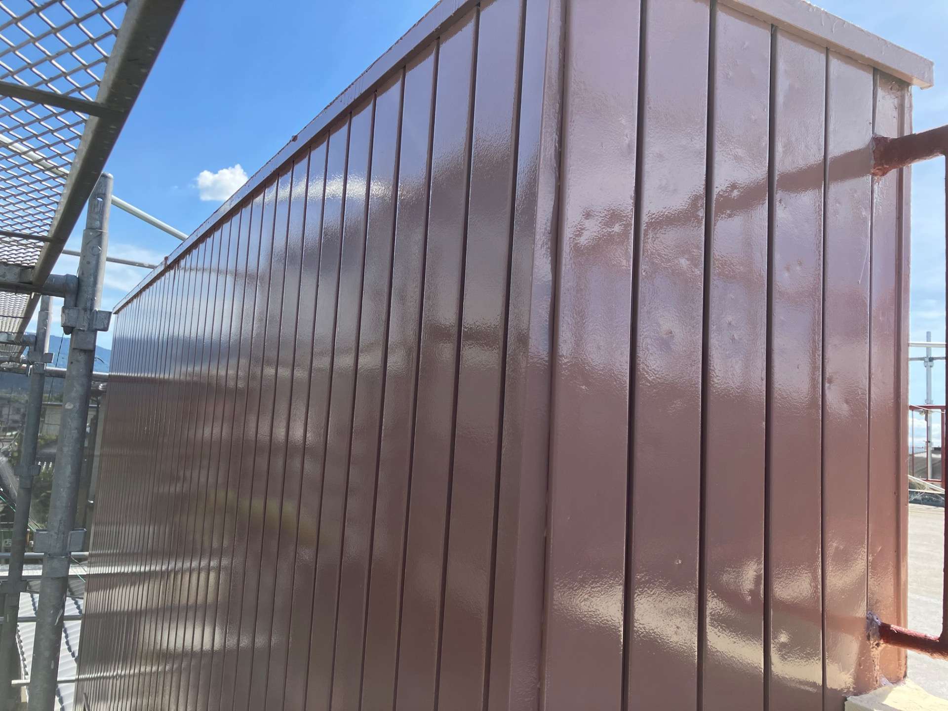 金属サイディング塗装完了 【小郡市 EN-BRIDGE（株）】