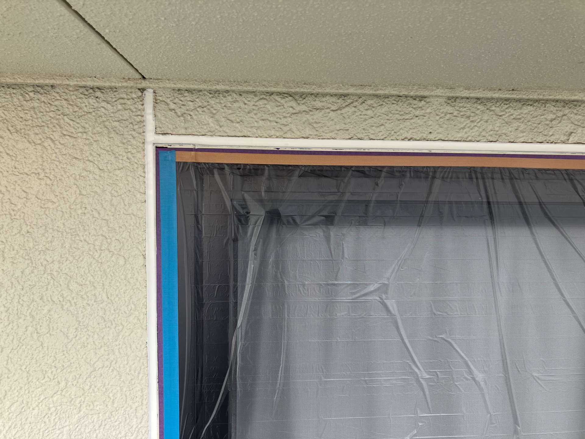 外壁塗装行程(養生) 【小郡市 EN-BRIDGE（株）】